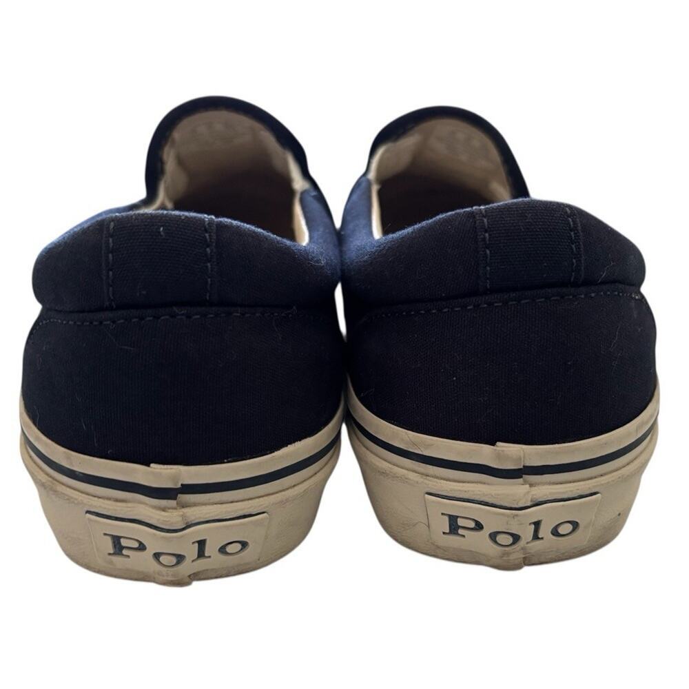 Polo Ralph Lauren Polo Bear Keaton Slip-On Sneaker Navy Men's Size 7.5 - Picture 4 of 9